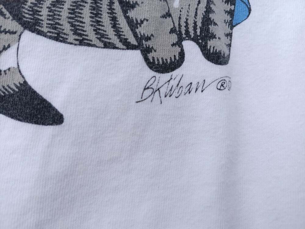 B Kliban Hawaii Cats Ice Cream White Double Sided Large Vtg Crazy Shirts Mint - Picture 6 of 8
